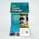 A marketing brochure for Shift, a solar energy company, designed to boost brand awareness.